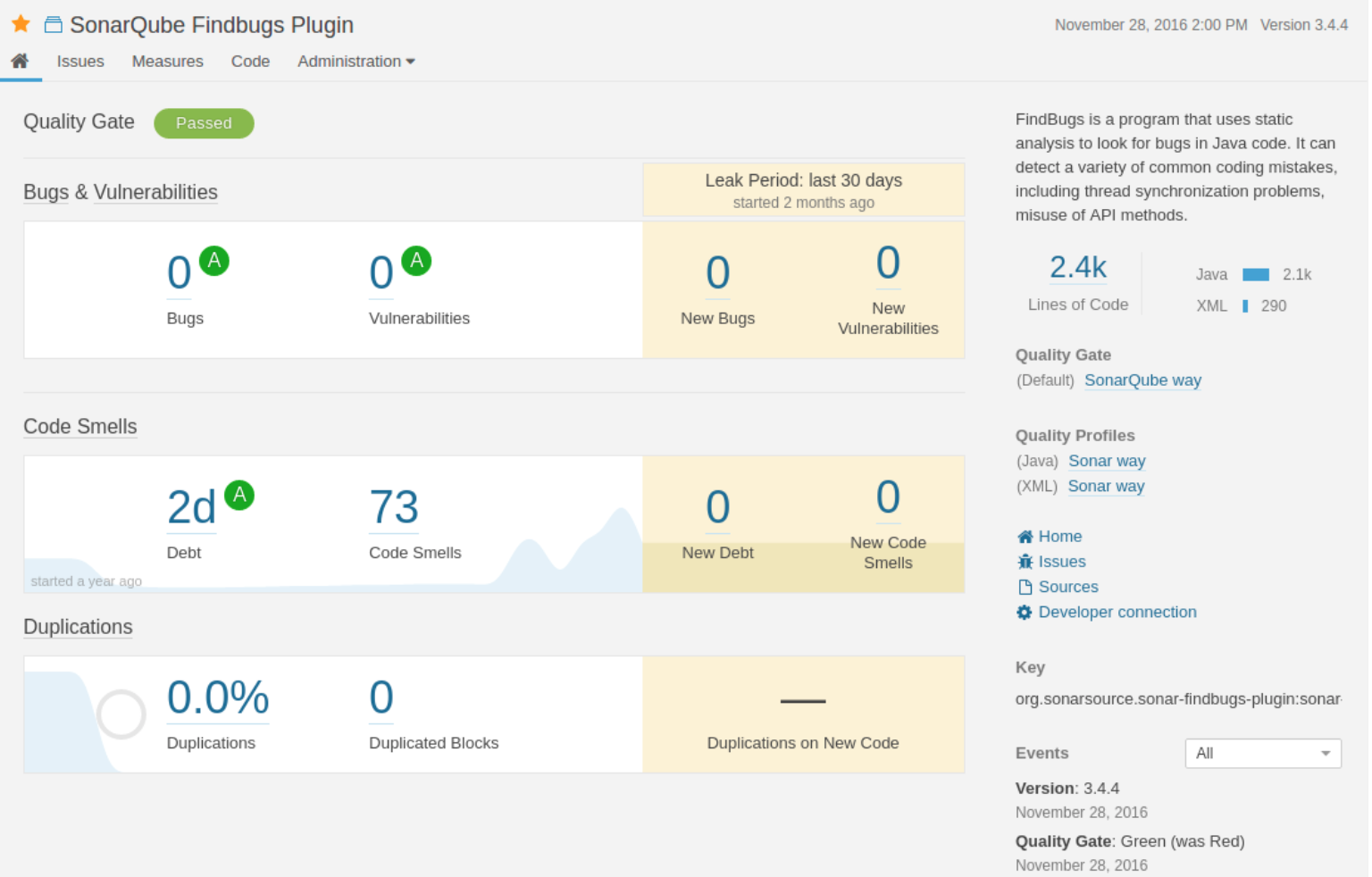 SonarQube Findbugs Plugin